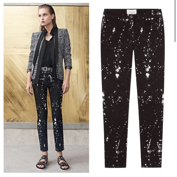 sandro black jeans
